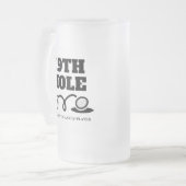 ゴルフおもしろいジョーク19番ホールビアマグギフト男性へ フロストグラスビールジョッキ (正面左)