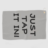 ゴルフおもしろいタオルでタップする ゴルフタオル (横)