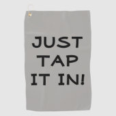 ゴルフおもしろいタオルでタップする ゴルフタオル (正面)