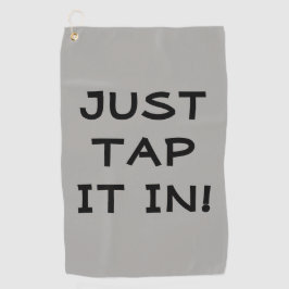 ゴルフおもしろいタオルでタップする ゴルフタオル