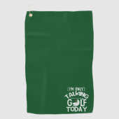 ゴルフおもしろいタオル – '今日のみ話しゴルフ ゴルフタオル (正面)
