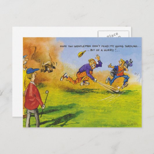 ゴルフおもしろいチェース ポストカード (正面/裏面)