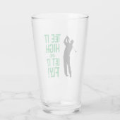 ゴルフおもしろいティースポーツ引用文かわいいメンズユーモアビール タンブラーグラス (裏面)