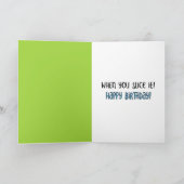 ゴルフおもしろいテーマのゴルファーのための誕生日カード カード (内部)