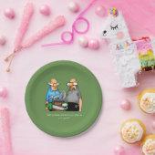 ゴルフおもしろいテーマの誕生日プレート ペーパープレート (パーティー)