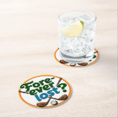 ゴルフおもしろいデザイン：永遠失った? ラウンドペーパーコースター (インサイチュ)