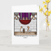 ゴルフおもしろいデー1月17日グリーティングカード カード (黄色い花)