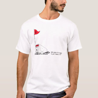 ゴルフおもしろいドッグの男子Tシャツ Tシャツ