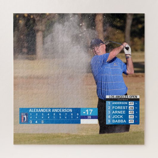 ゴルフおもしろいニュース🏌️40th 50th 60th男性誕生日 ジグソーパズル (縦)