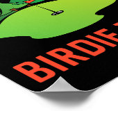 ゴルフおもしろいハッピーバーディ私にゴルファーパパ叔父Bir ポスター (角)