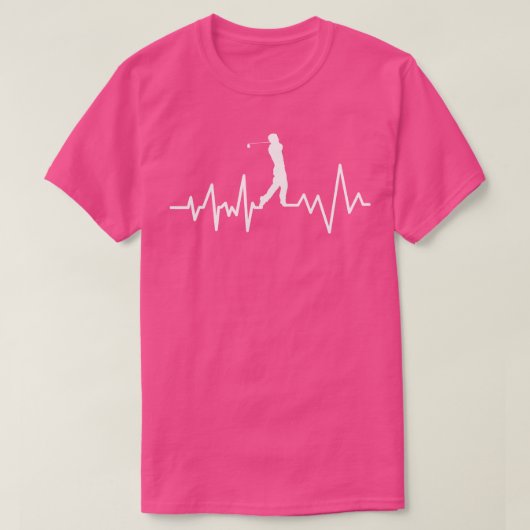 ゴルフおもしろいハートビートファーズデー Tシャツ (デザイン正面)