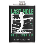 ゴルフおもしろいバチュラーパーティラストホール彼が今まで打つ フラスク (正面)