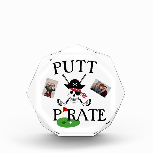 ゴルフおもしろいフォトフレーム – カスタムギフパーソナライズされたト フォトブロック (正面)