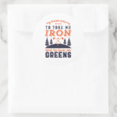 ゴルフおもしろいプレーヤーゴルファー引用文ゴルフのユーモア ラウンドシール (バッグ)