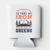 ゴルフおもしろいプレーヤーゴルファー引用文ゴルフのユーモア 缶クーラー (裏面)