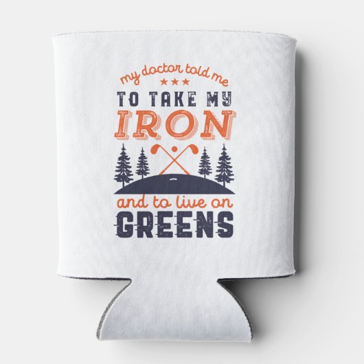 ゴルフおもしろいプレーヤーゴルファー引用文ゴルフのユーモア 缶クーラー (裏面)