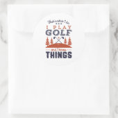 ゴルフおもしろいプレーヤーゴルファー私が知っ遊ているゴルフ ラウンドシール (バッグ)