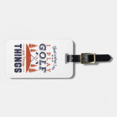 ゴルフおもしろいプレーヤーゴルファー私が知っ遊ているゴルフ ラゲッジタグ (正面横)