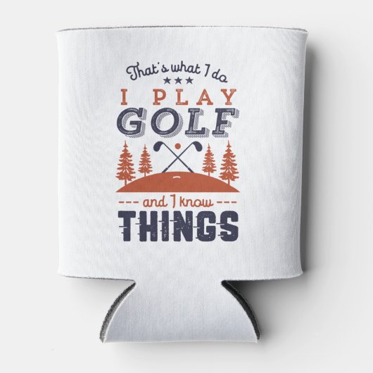 ゴルフおもしろいプレーヤーゴルファー私が知っ遊ているゴルフ 缶クーラー (正面)