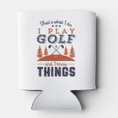 ゴルフおもしろいプレーヤーゴルファー私が知っ遊ているゴルフ 缶クーラー (裏面)