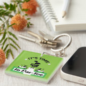 ゴルフおもしろいプロのゴルフ狂信的スポーツ キーホルダー (正面右)