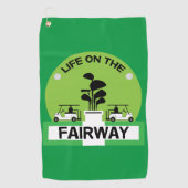 ゴルフおもしろいプロのゴルフ狂信的スポーツ ゴルフタオル (正面)