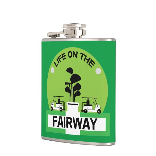 ゴルフおもしろいプロのゴルフ狂信的スポーツ フラスク (左)