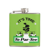 ゴルフおもしろいプロのゴルフ狂信的スポーツ フラスク (正面)