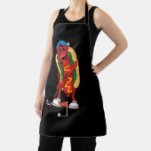 ゴルフおもしろいホットドッグゴルフかわいいゴルファーミームスポーツ エプロン (インサイチュ)