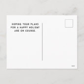 ゴルフおもしろいホリデークリスマスポストカード シーズンポストカード (裏面)