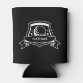 ゴルフおもしろいボギー・バーディーとブルズパーソナライズされた 缶クーラー (裏面)