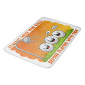 ゴルフおもしろいボールバスルーム バスマット (アングル)