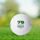 ゴルフおもしろいボール70thバースデーパーティーモノグラムの<br><div class="desc">70を回っているあなたのゴルファーは、これらのゴルフボールから笑パーソナライズされたいを得る。「70年と今も揺れ読る」文字を備えたデザインが特徴。（数値は任意の年に変更でき、色は任意の選択に変更できる）。 イニシャル、名モノグラムの前、日付でパーソナライズ。70歳の誕生日パーティーのためのギフトやパーティーの好意に最適。以下のColorfulgalshopロゴの他のクリックゴルフ関連製品をチェック。</div>