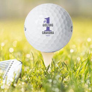 ゴルフおもしろいボール#1おばあちゃんモノグラムの ゴルフボール