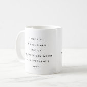 ゴルフおもしろいマグ コーヒーマグカップ (正面左)