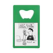 ゴルフおもしろいマンガ。 クレジットカード栓抜き (裏面)