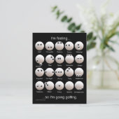 ゴルフおもしろいムーズはがき ポストカード (スタンド正面)