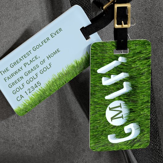 ゴルフおもしろいモノグラムゴルフ旅行荷物タグ ラゲッジタグ