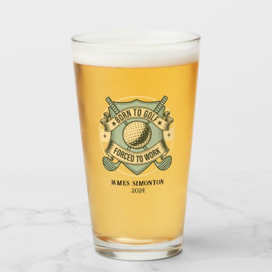 ゴルフおもしろいユーモアのある引用文カスタムヴィンテージ タンブラーグラス (ドリンク正面)