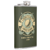 ゴルフおもしろいユーモアのある引用文カスタムヴィンテージ フラスク (右)