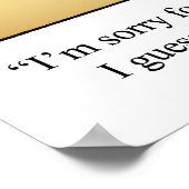 ゴルフおもしろいユーモアのポスター ポスター (角)