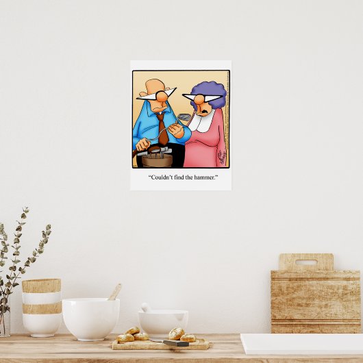 ゴルフおもしろいユーモアのポスター ポスター (キッチン)