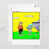 ゴルフおもしろいユーモアはがき ポストカード (正面/裏面)
