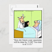 ゴルフおもしろいユーモアはがき ポストカード (正面/裏面)