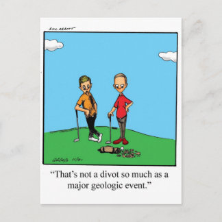 ゴルフおもしろいユーモアはがき ポストカード