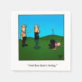 ゴルフおもしろいユーモアナプキン スタンダードカクテルナプキン (正面)