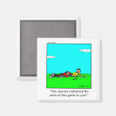 ゴルフおもしろいユーモスススクエアマグネット マグネット (正面/裏面)