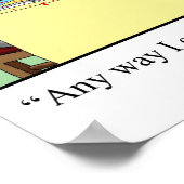 ゴルフおもしろいユーモスポスターギフト ポスター (角)