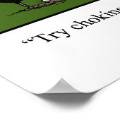 ゴルフおもしろいユーモスポスターギフト ポスター (角)