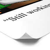 ゴルフおもしろいユーモスポスターギフト ポスター (角)